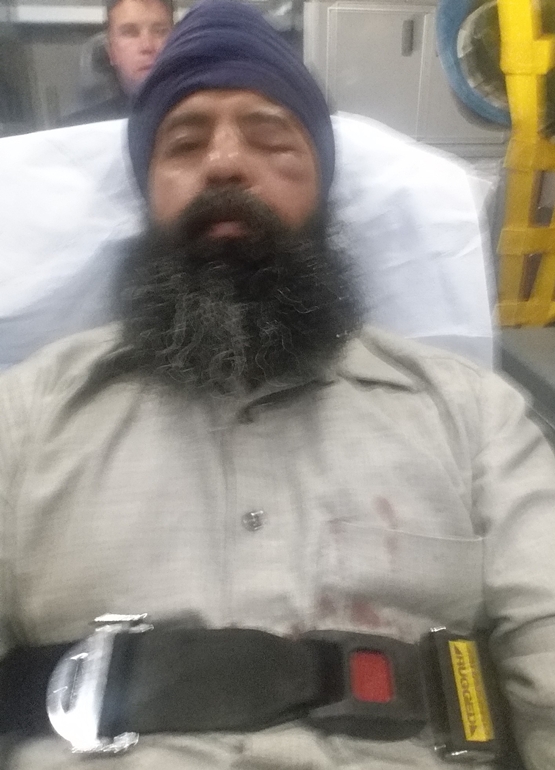 ਜ਼ਖਮੀ ਹਾਲਤ ਵਿਚ ਹਸਪਤਾਲ ਦਾਖਲ ਸ. ਰਾਮ ਸਿੰਘ ਖ਼ਾਲਸਾ
