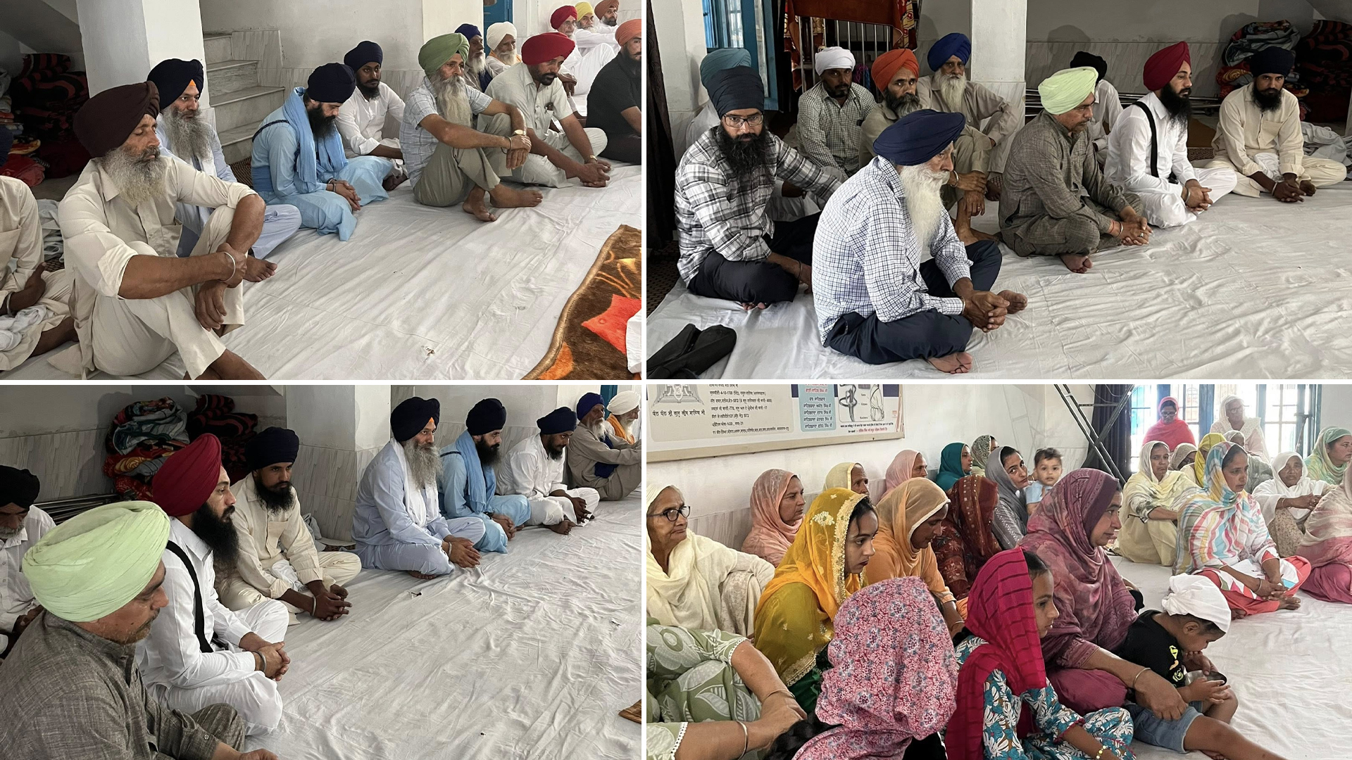 gurmat samagam at village taung