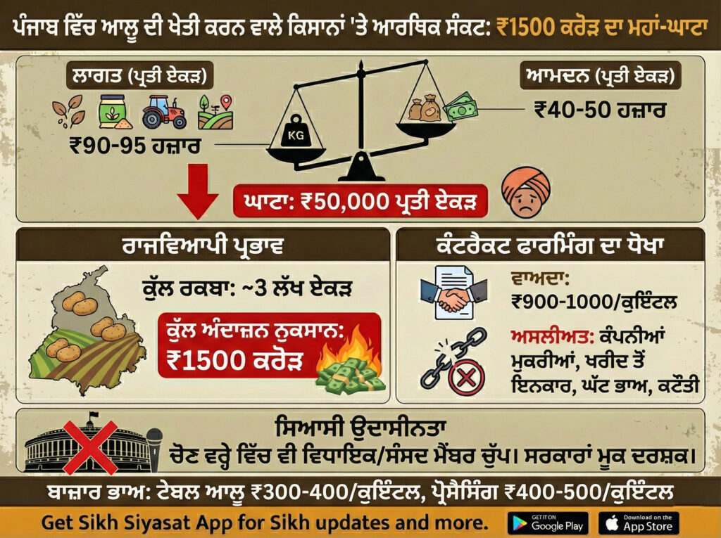 Punjab Potato Farmers Crisis Explained Punjabi