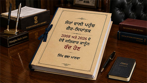 Sikh Jatha Malwa Calls for Repeal of Both 2008 and 2026 Satkar Acts, Rejects Amendment-Based Approach 2