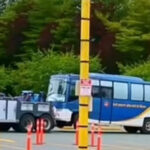 SGPC Bus which carried Saroops of Guru Granth Sahib to Surrey Canada in a Ship container