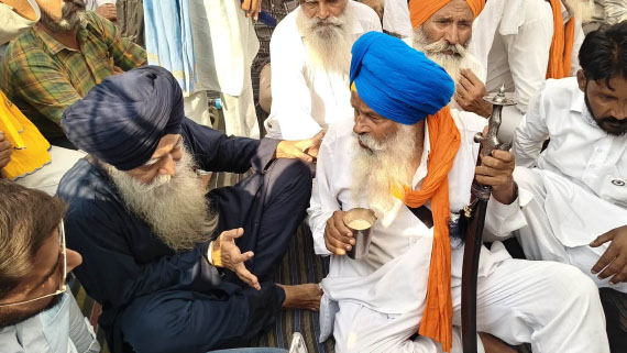 BHAI DALJEET SINGH AT MANSA MORCHA 1