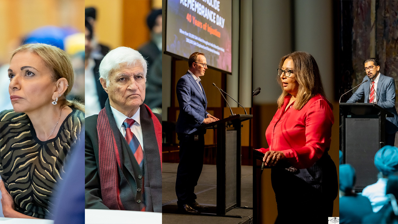1984 Sikh Genocide memorial event in Great Hall of Australian Parliament in Canberra